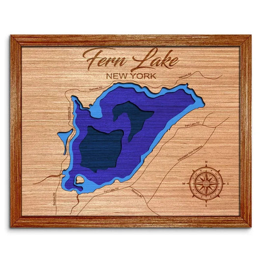 Fern Lake, New York Depth Map