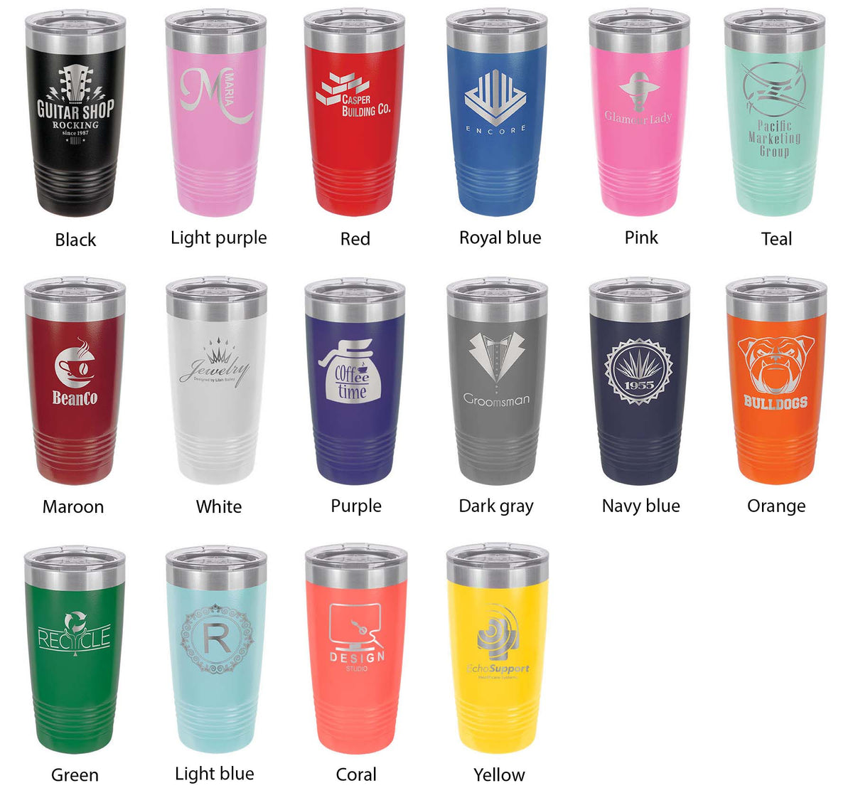 Lake George Map Tumbler Travel Mug Insulated Laser Engraved Coffee Cup New York 20 oz