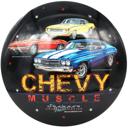 Chevy Muscle Metal Dome