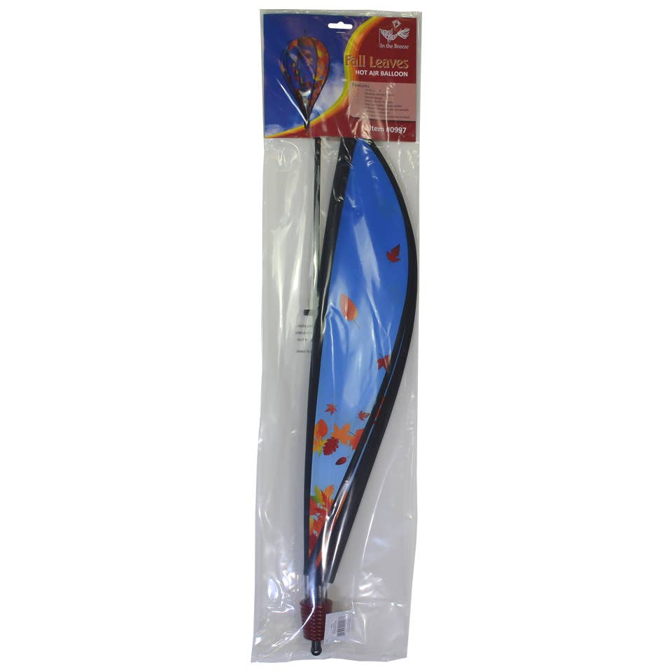 Fall Leaves 10 Panel Hot Air Balloon Spinner