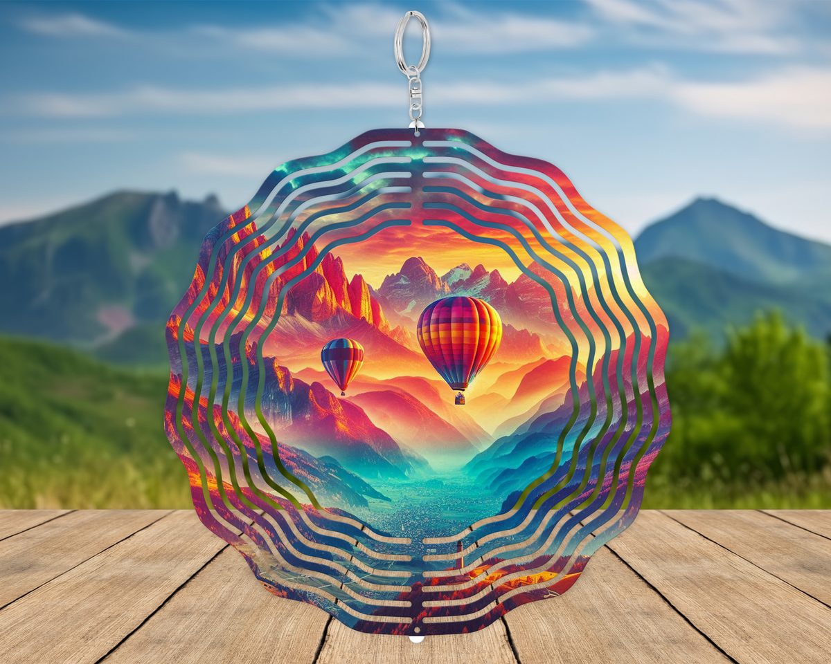 3D Wind Spinner - Aluminum - Outdoor Decor