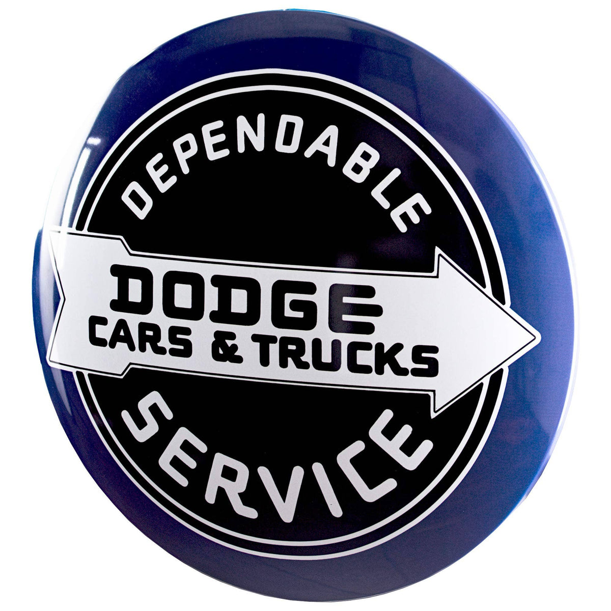 Licensed Dodge Cars & Trucks 15" Dome Metal Sign