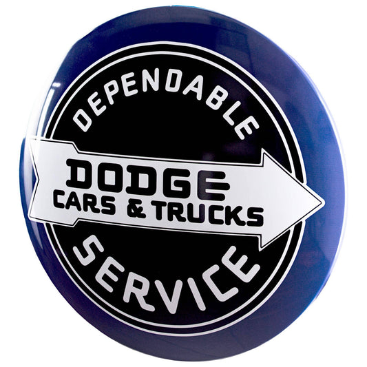 Licensed Dodge Cars & Trucks 15" Dome Metal Sign