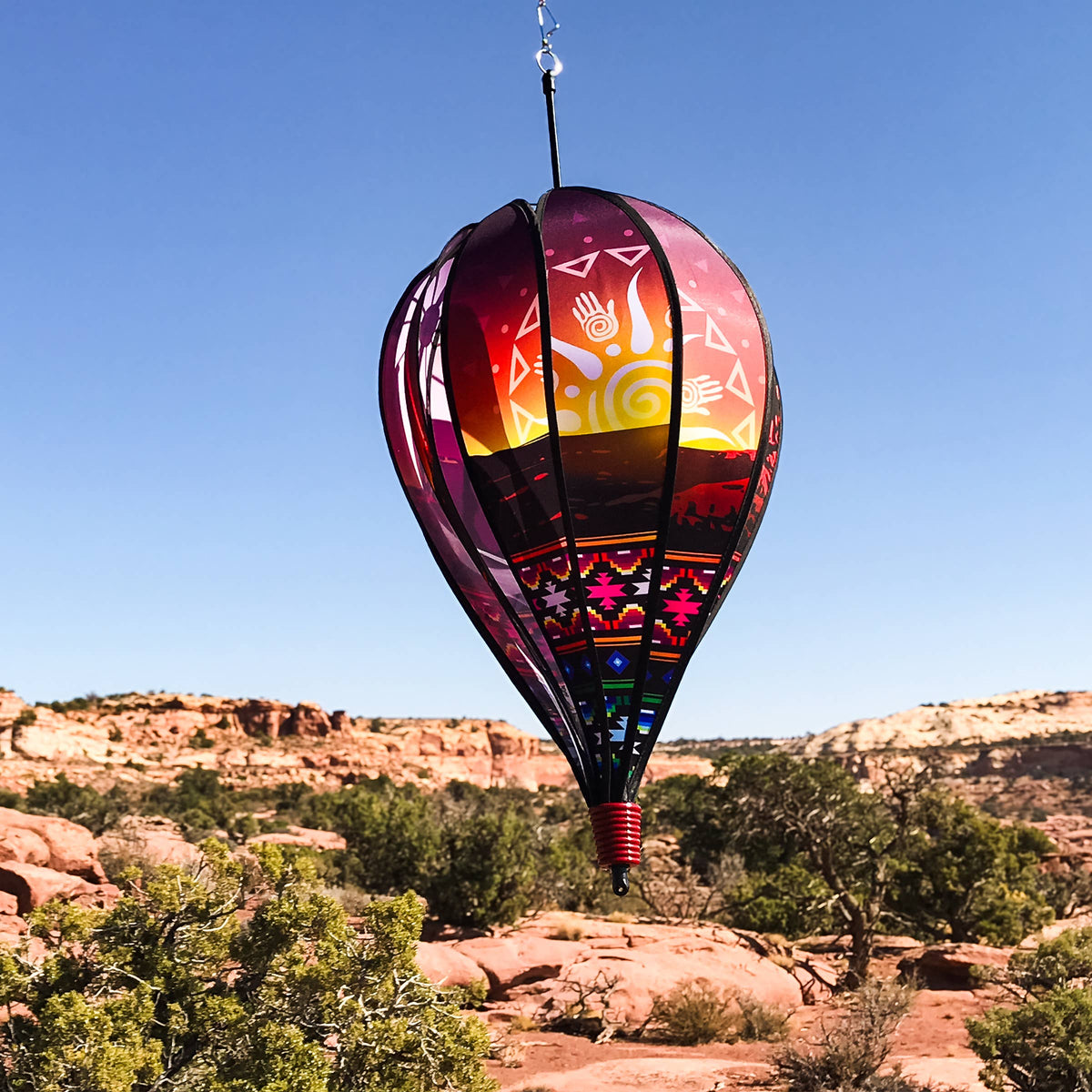 Southwest 10 Panel Hot Air Balloon Spinner
