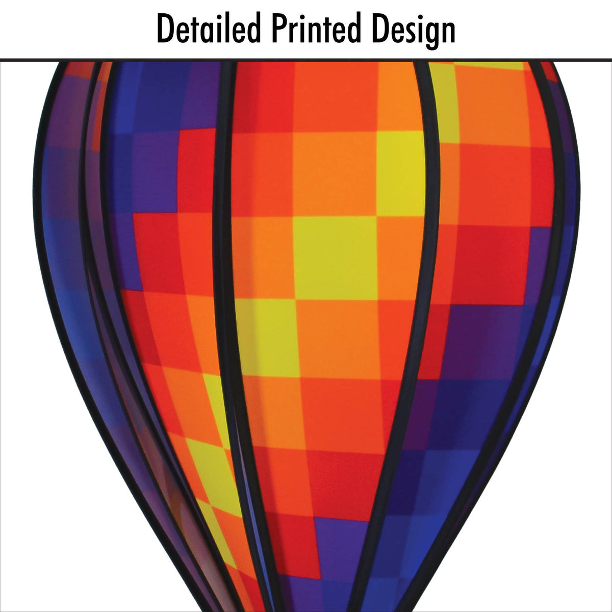Rainbow Pixel 10 Panel Hot Air Balloon