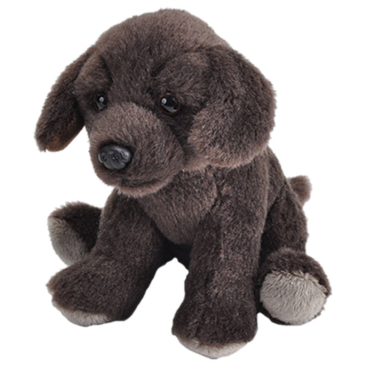 Pocketkins-ECO-Chocolate Labrador Dog Stuffed Animal 5"