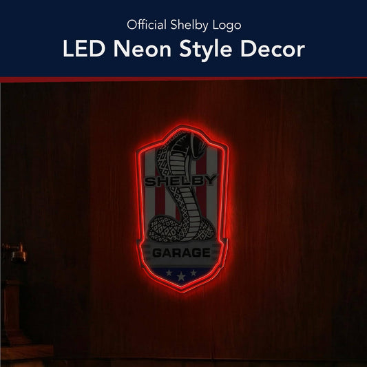 Shelby Garage LED Wall Sign for Man Cave & Garage