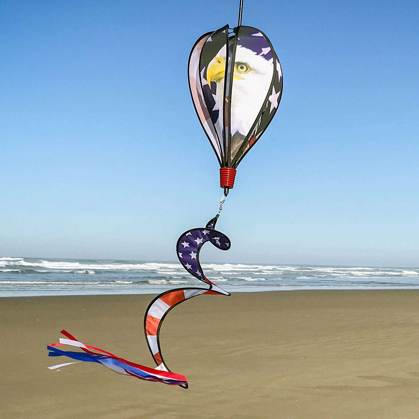 American Flag Eagle 6 Panel Hot Air Balloon