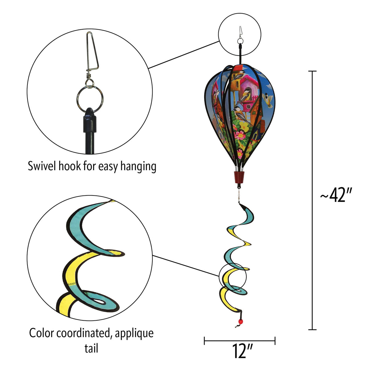 Chickadee Birdhouse Hot Air Balloon