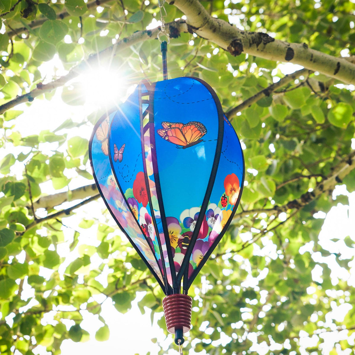 Spring Pansies 6-Panel Hot Air Balloon