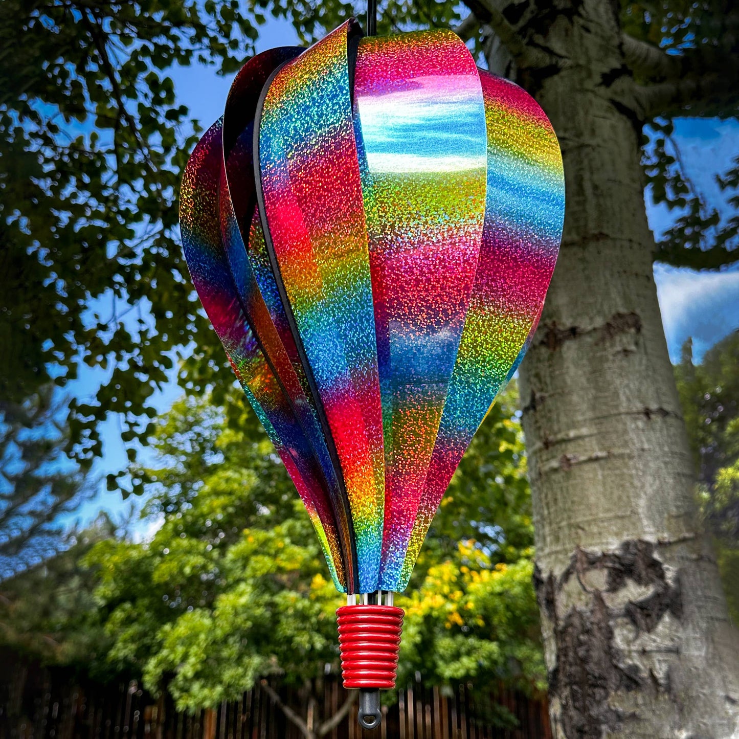 Rainbow Whirl 10 Panel Hot Air Balloon