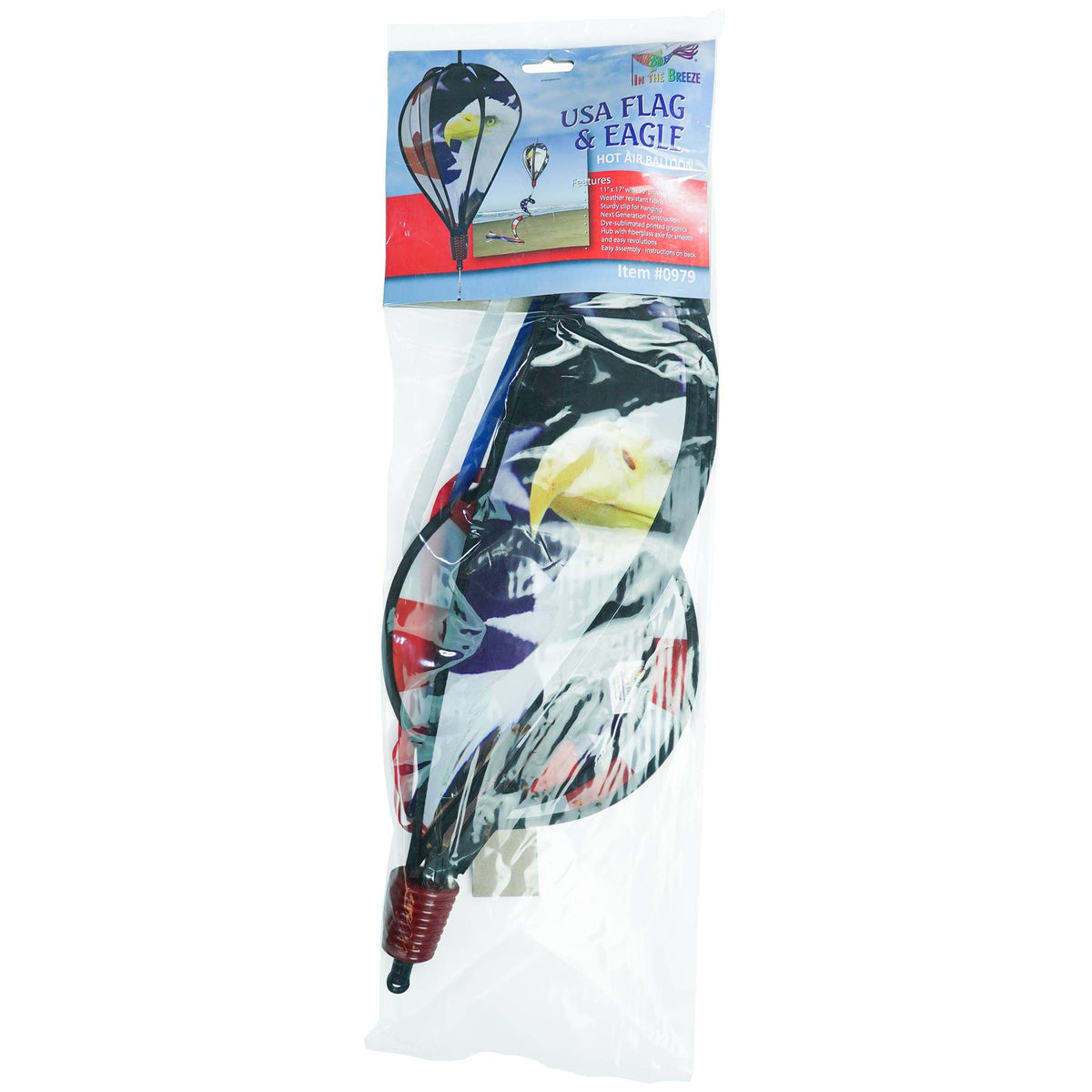 American Flag Eagle 6 Panel Hot Air Balloon