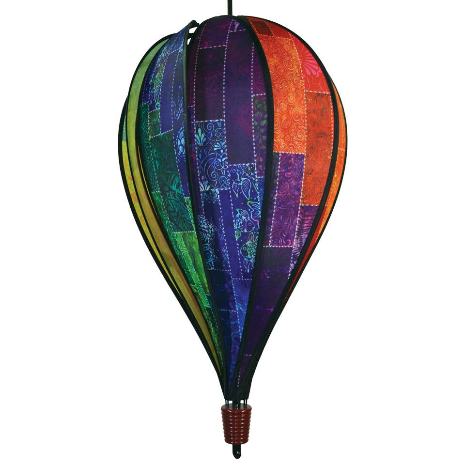 Batik Quilt 10 Panel Hot Air Balloon Spinner