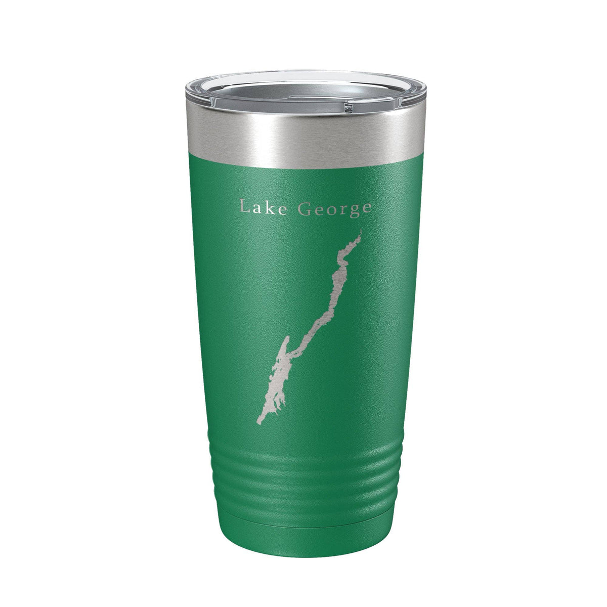 Lake George Map Tumbler Travel Mug Insulated Laser Engraved Coffee Cup New York 20 oz