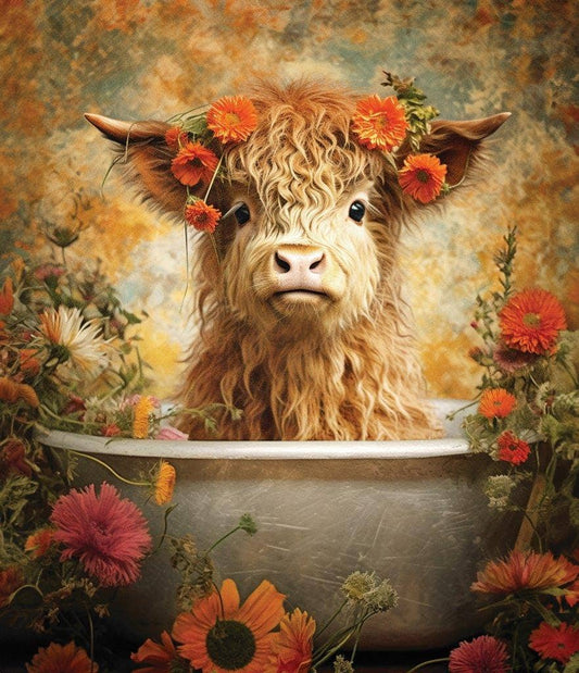 "Highland Calf" 1-Ply Medium Weight Faux Fur Blanket