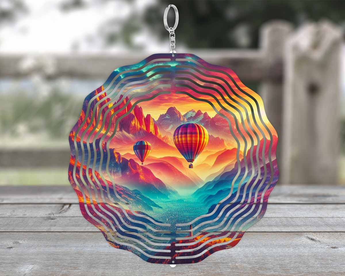 3D Wind Spinner - Aluminum - Outdoor Decor