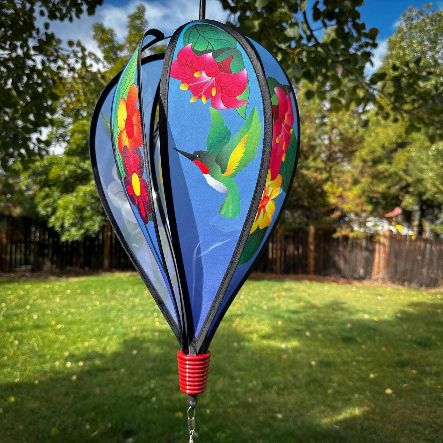 Hummingbird Flowers Hot Air Balloon